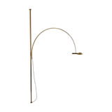 stunning Mid Century Modern brass UNA arc lamp by Florian Schulz