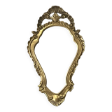 Baroque mirror in wood and gilded stucco in Louis XV style - 37 x 64 cm