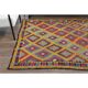1970s Vintage Turkish Oushak Handmade Wool Cotton Red Area Rug 155x224