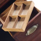 Franco american american desk in solid mahogany. circa 1900.