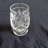 4 antique to digestive glasses in cut crystal and molded crystal decorated