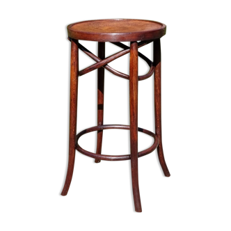 Stool bar bistro Cambier in curved wood