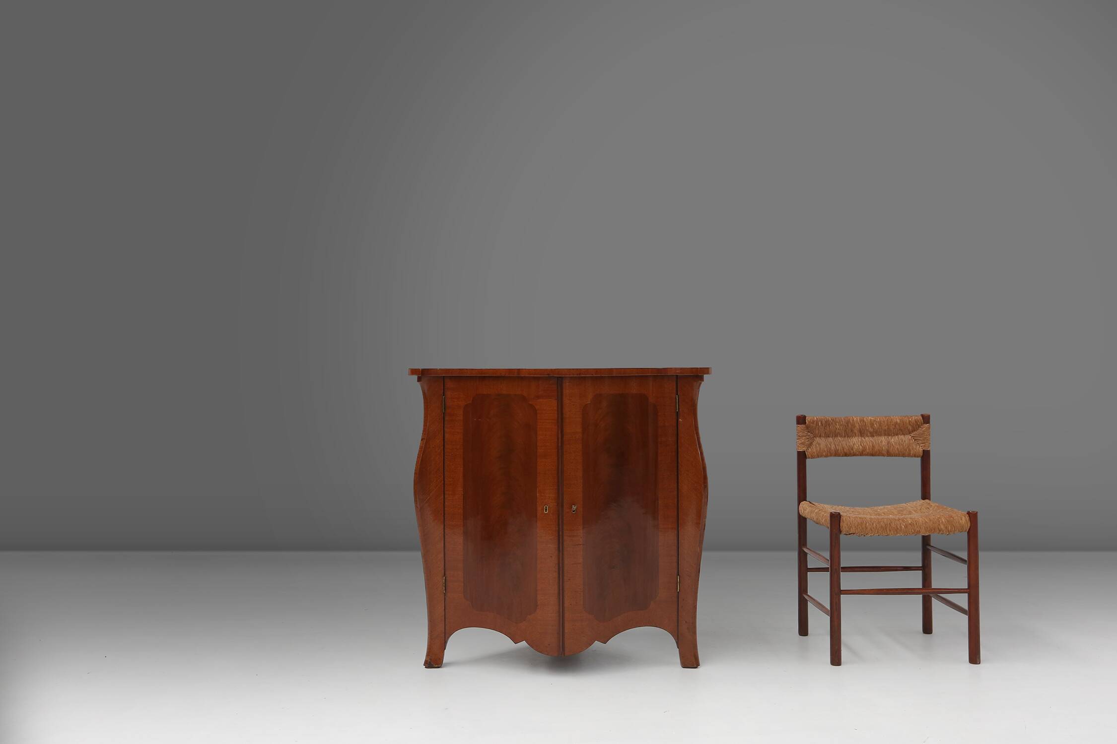 19th century English corner cabinet