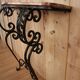 Forged iron console from the 1940s