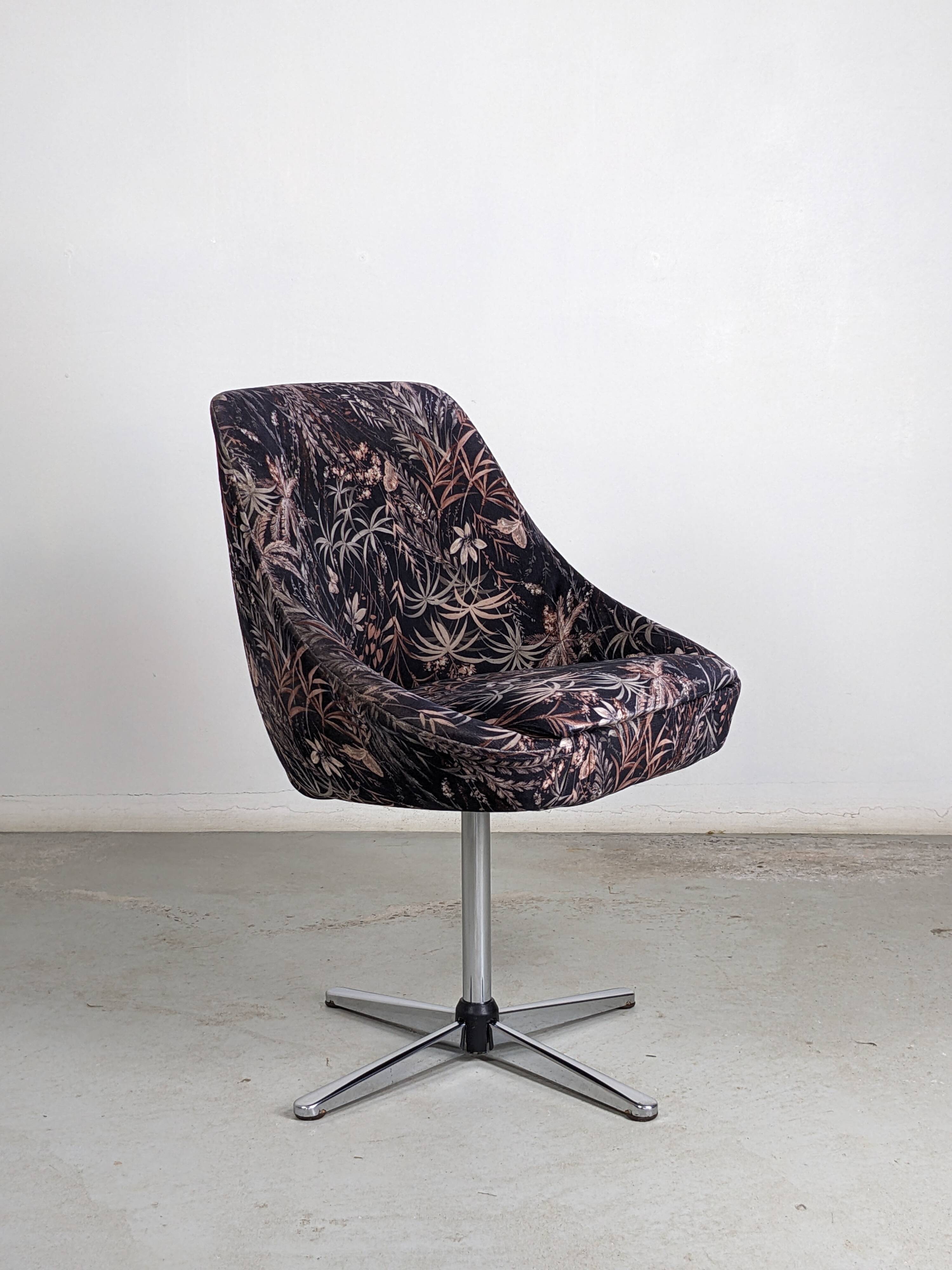 Set of 4 vintage swivel shell chairs - 1970s