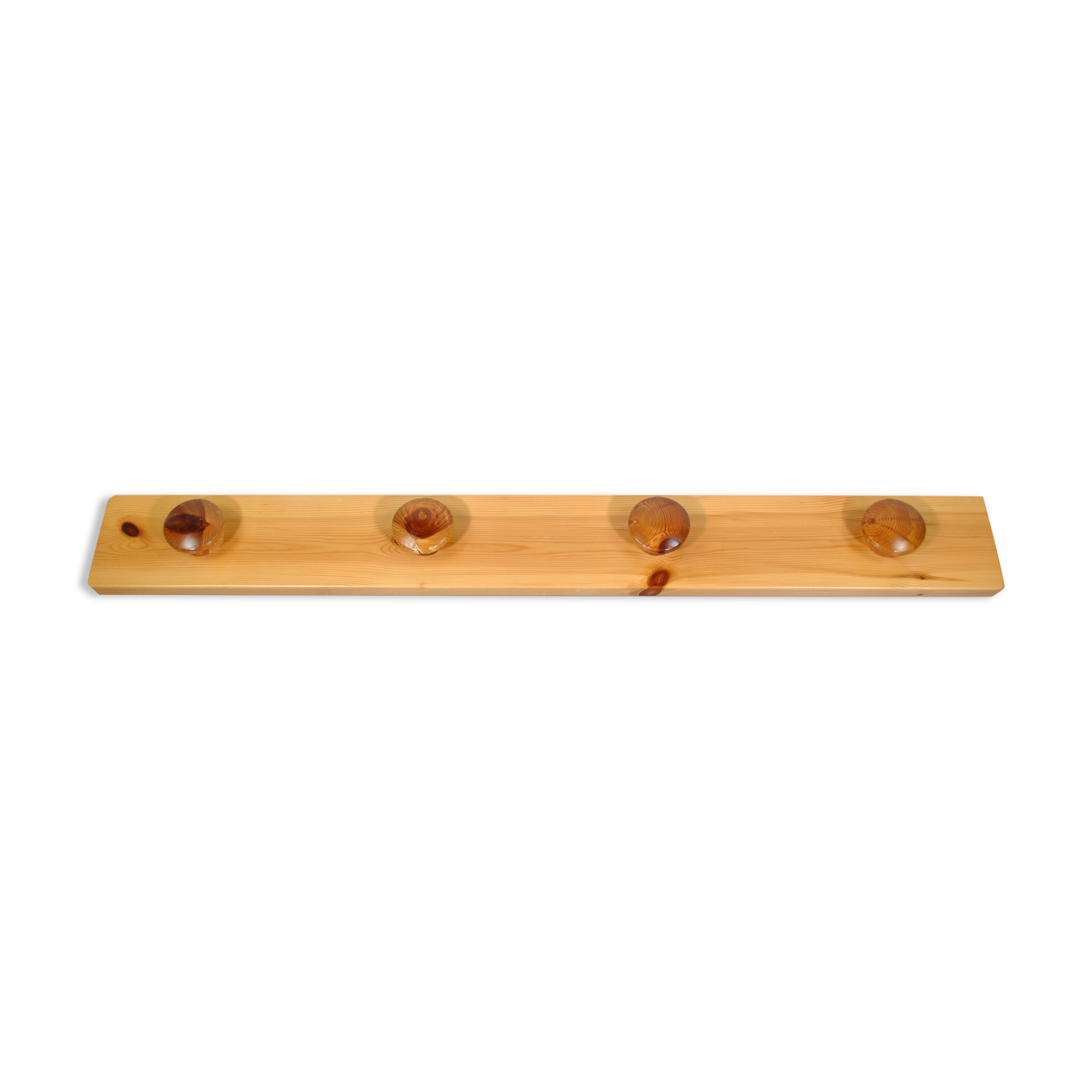Wall coat rack in pine 1980