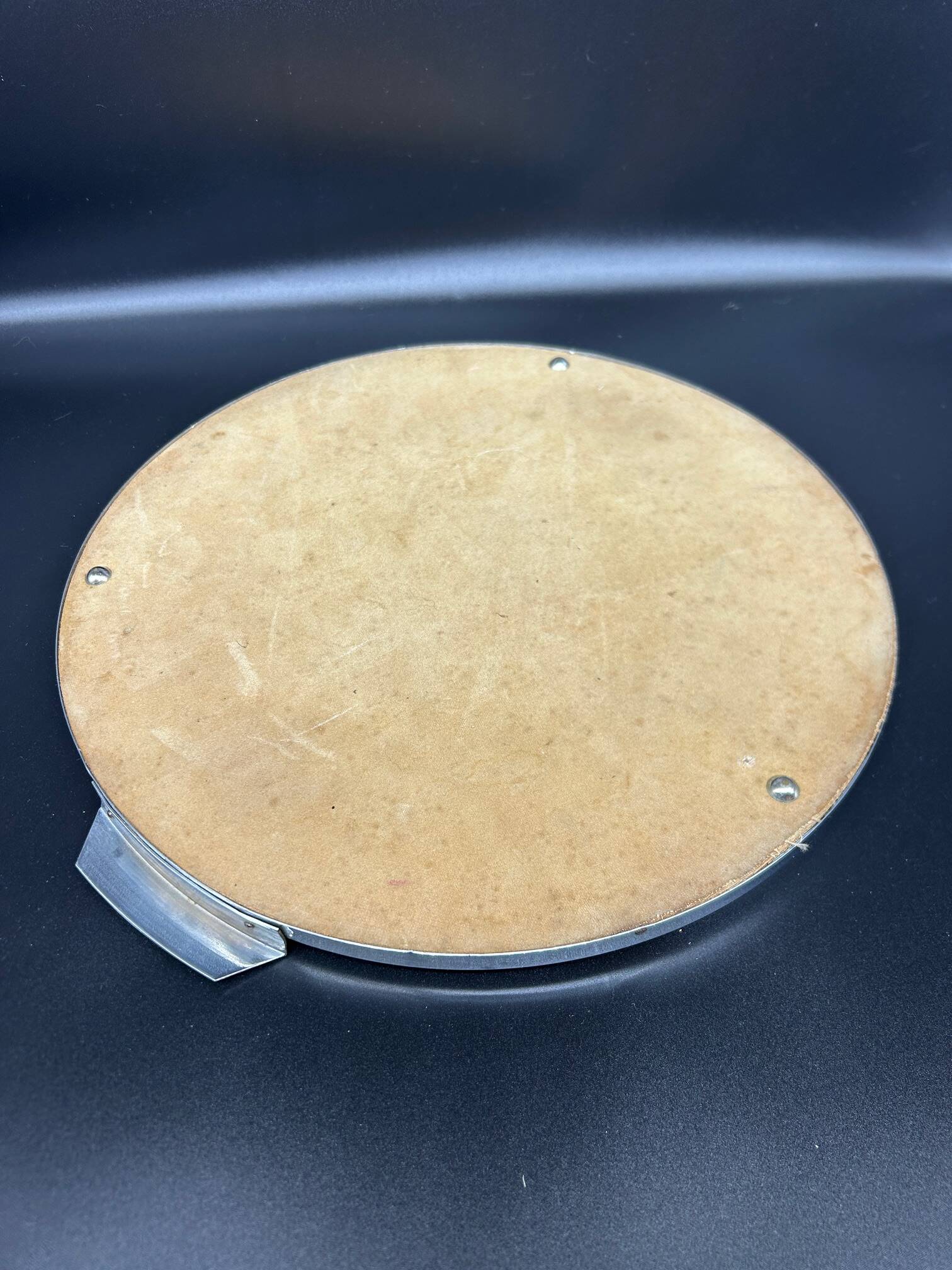 chrome Art Deco mirror tray