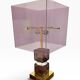 Lampe Attr. à Romeo Rega en lucite et laiton, 1970