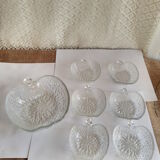 Apple-shaped dessert service - vintage