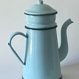 Mint enamelled sheet metal coffee maker