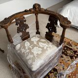 Two-seater canapé and two Neo-Renaissance armchairs from 1890.