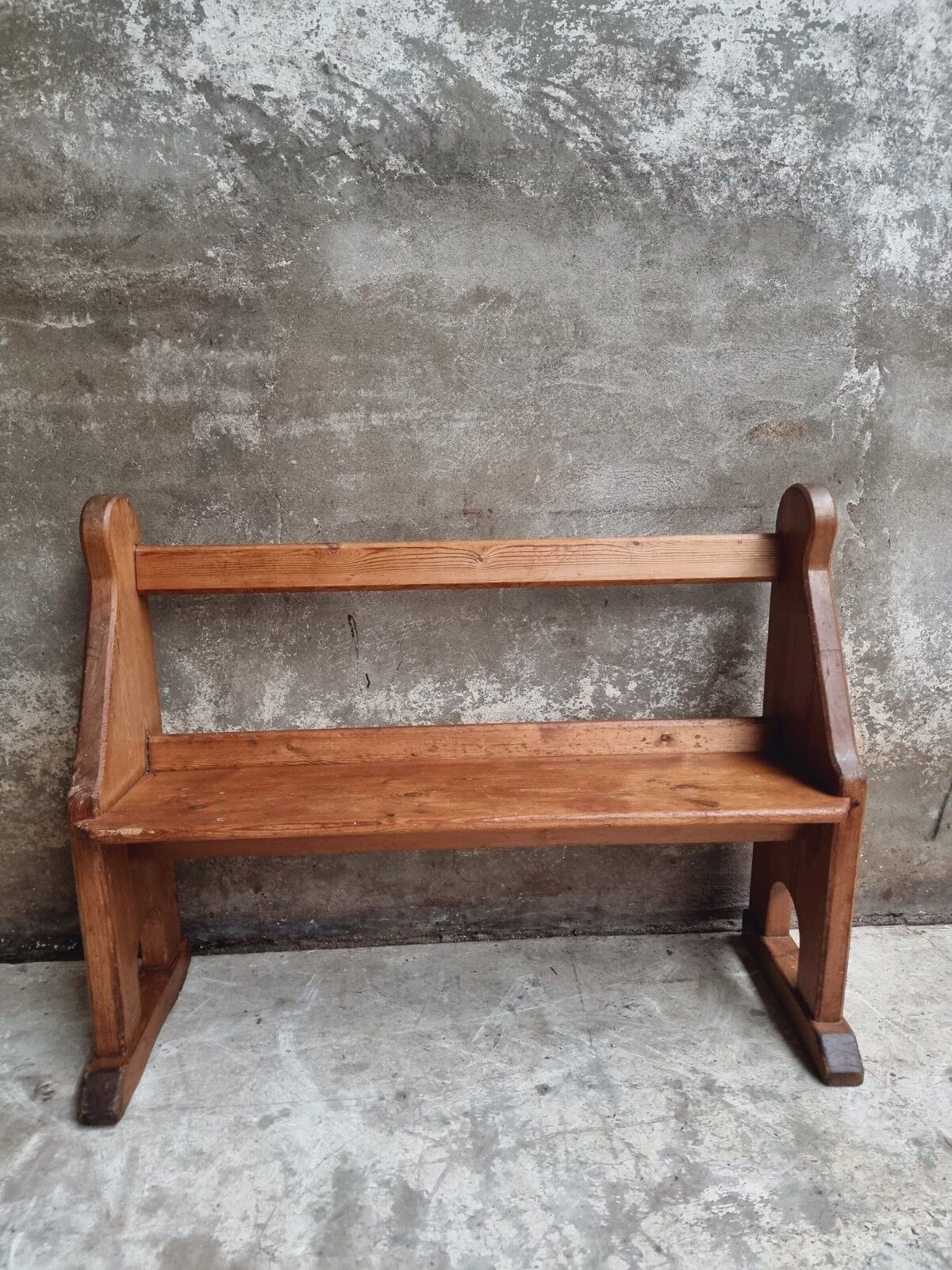 Antique wooden bench church bench hall bench 120 cm
