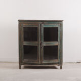 Vintage green wooden sideboard