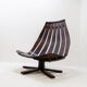Vintage swivel armchair 1970 by Hans Brattrud for Hove Möbler