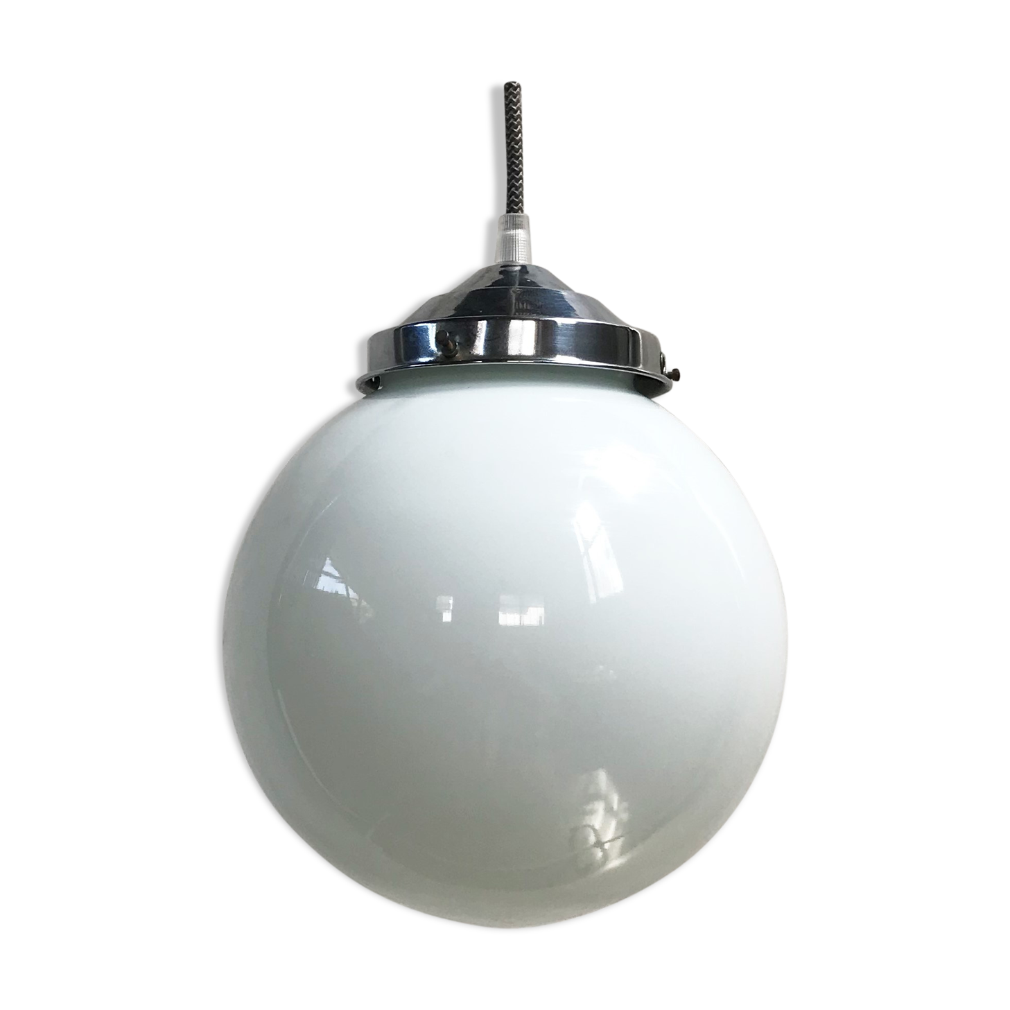 Opaline globe hanging from the 1950s