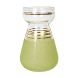 Granite green glass hyacinth vase