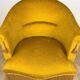 Paire de fauteuil crapauds velours moutarde