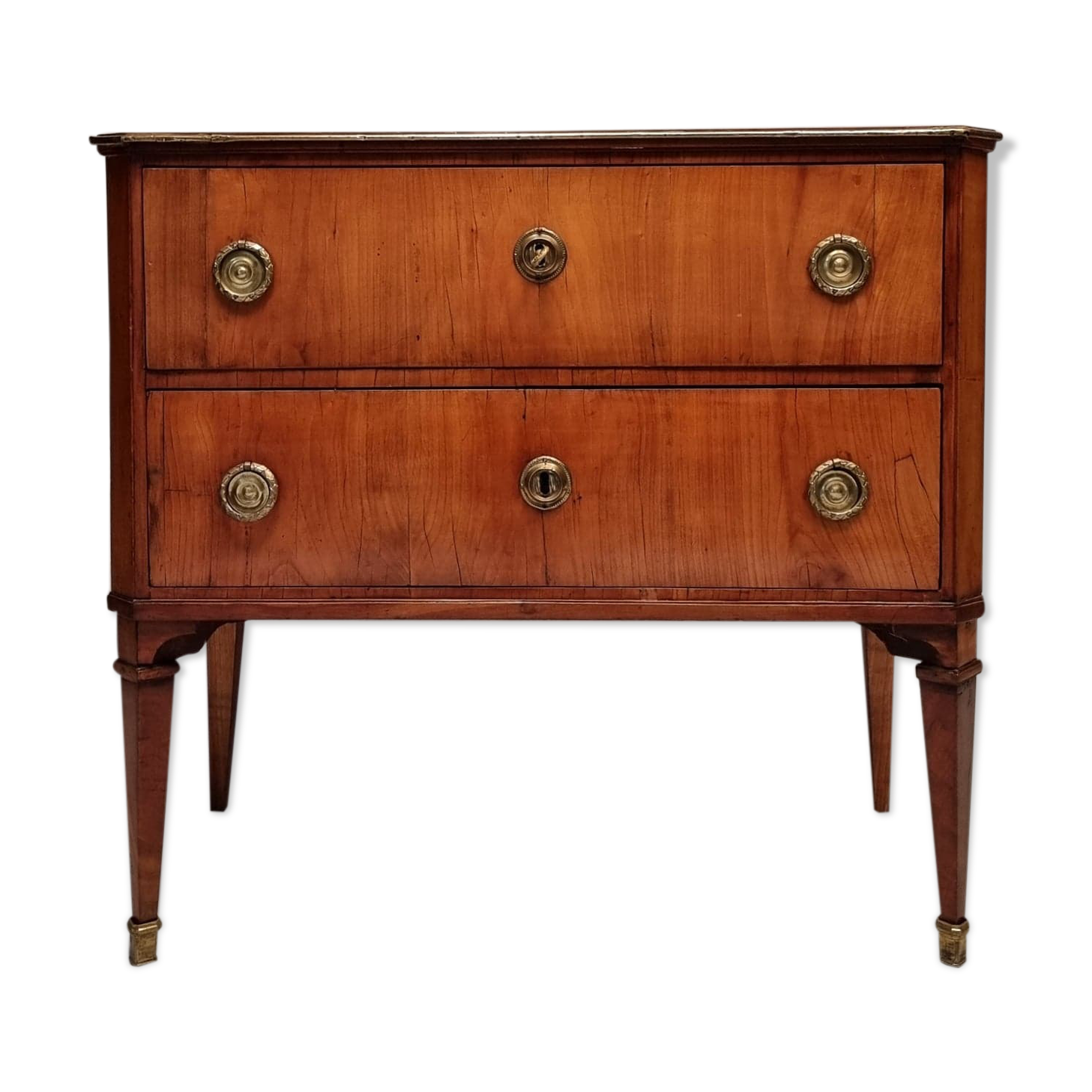 Commode Sauteuse period Louis XVI - Merisier - 18th