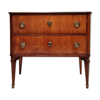 Commode Sauteuse period Louis XVI - Merisier - 18th