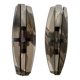 Pair of Italian Veca smoked glass wall lights