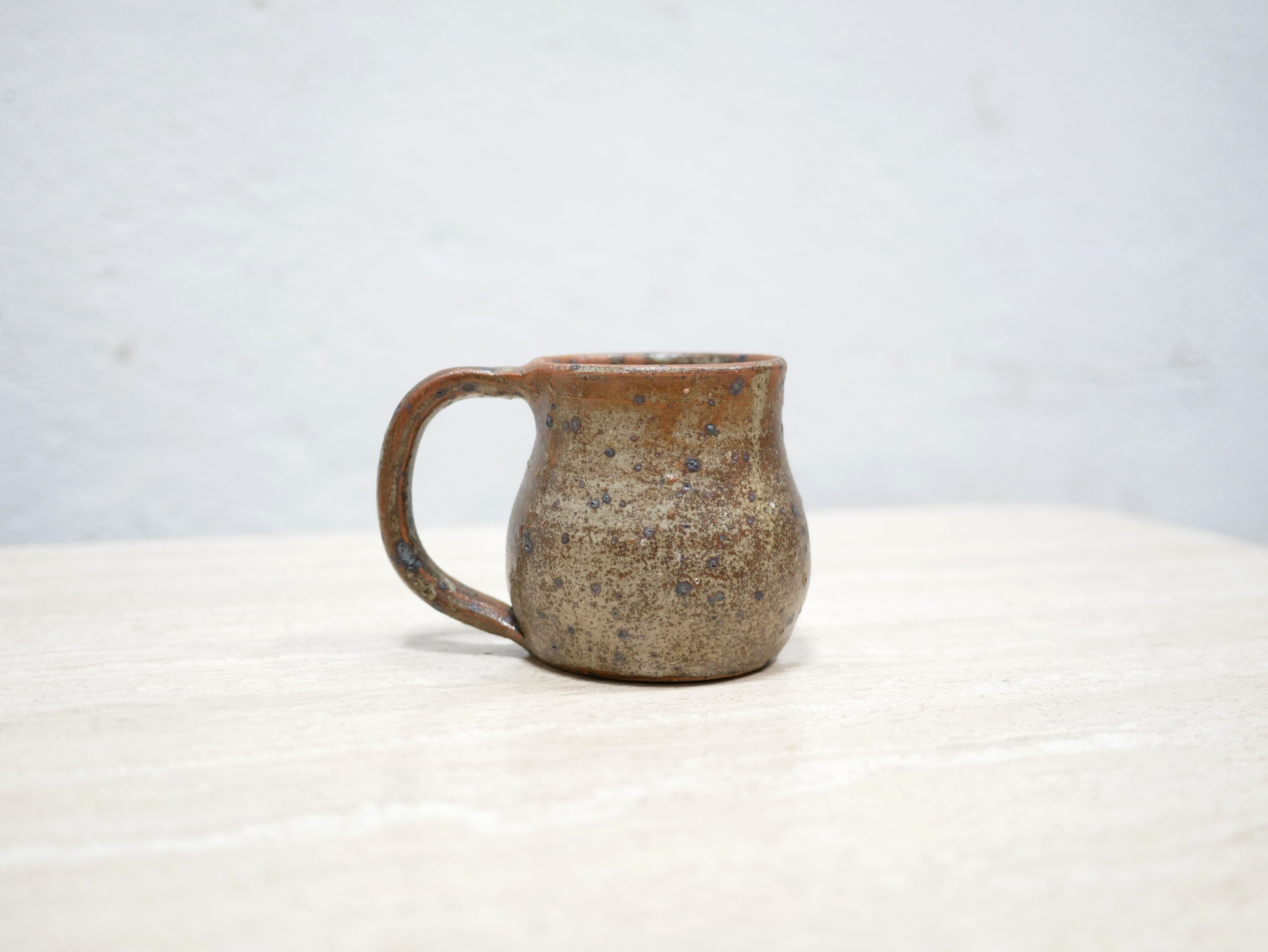 Vintage pyrite stoneware cup