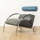 Fauteuil en chrome et cuir Zyklus par Peter Maly pour COR, 1984