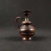 Vintage 1970s ceramic pitcher signed Jean Marais with chamotte glaze