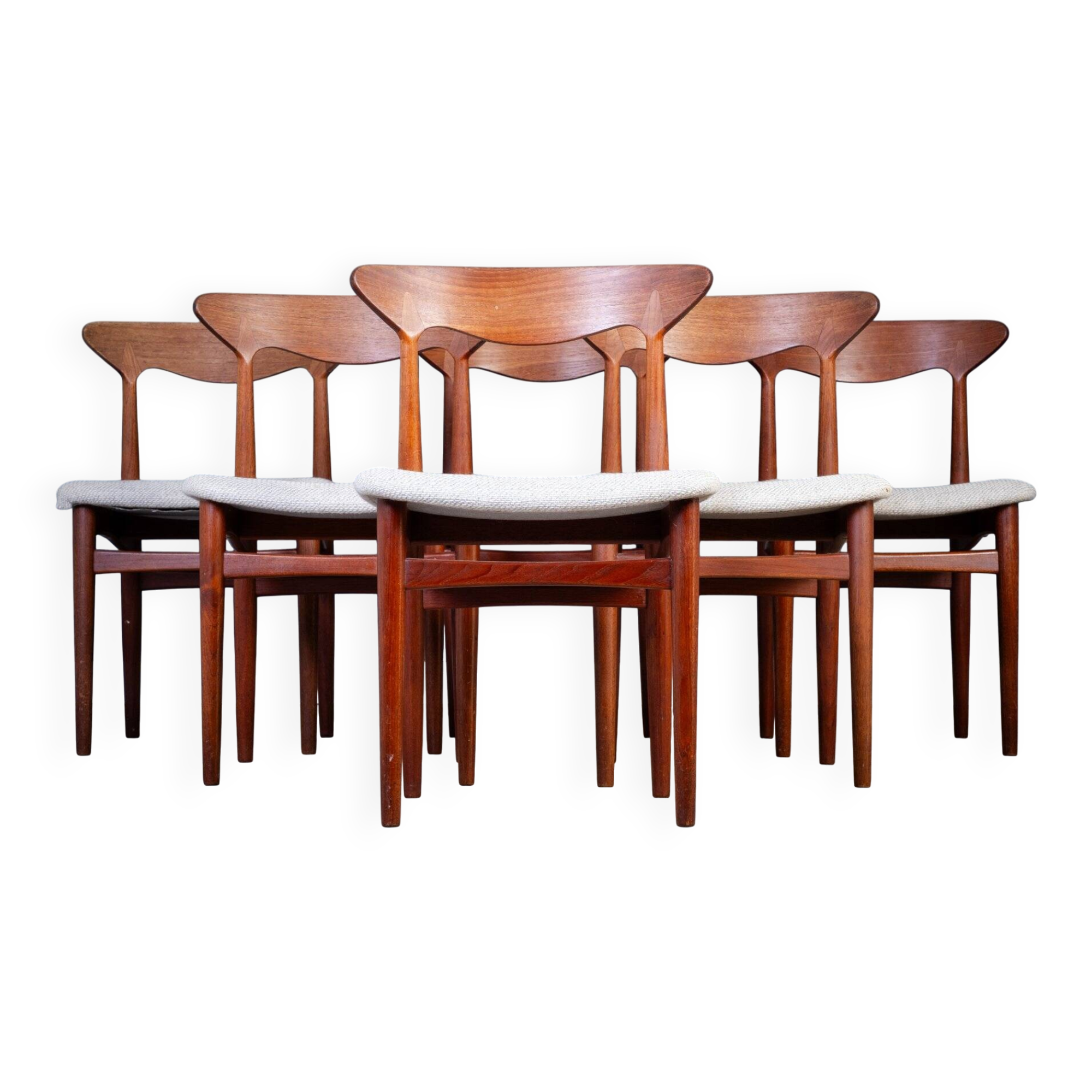 Vintage Teak Dining Chairs from Slagelse Møbelfabrik, Denmark, 1960s, Set of 6