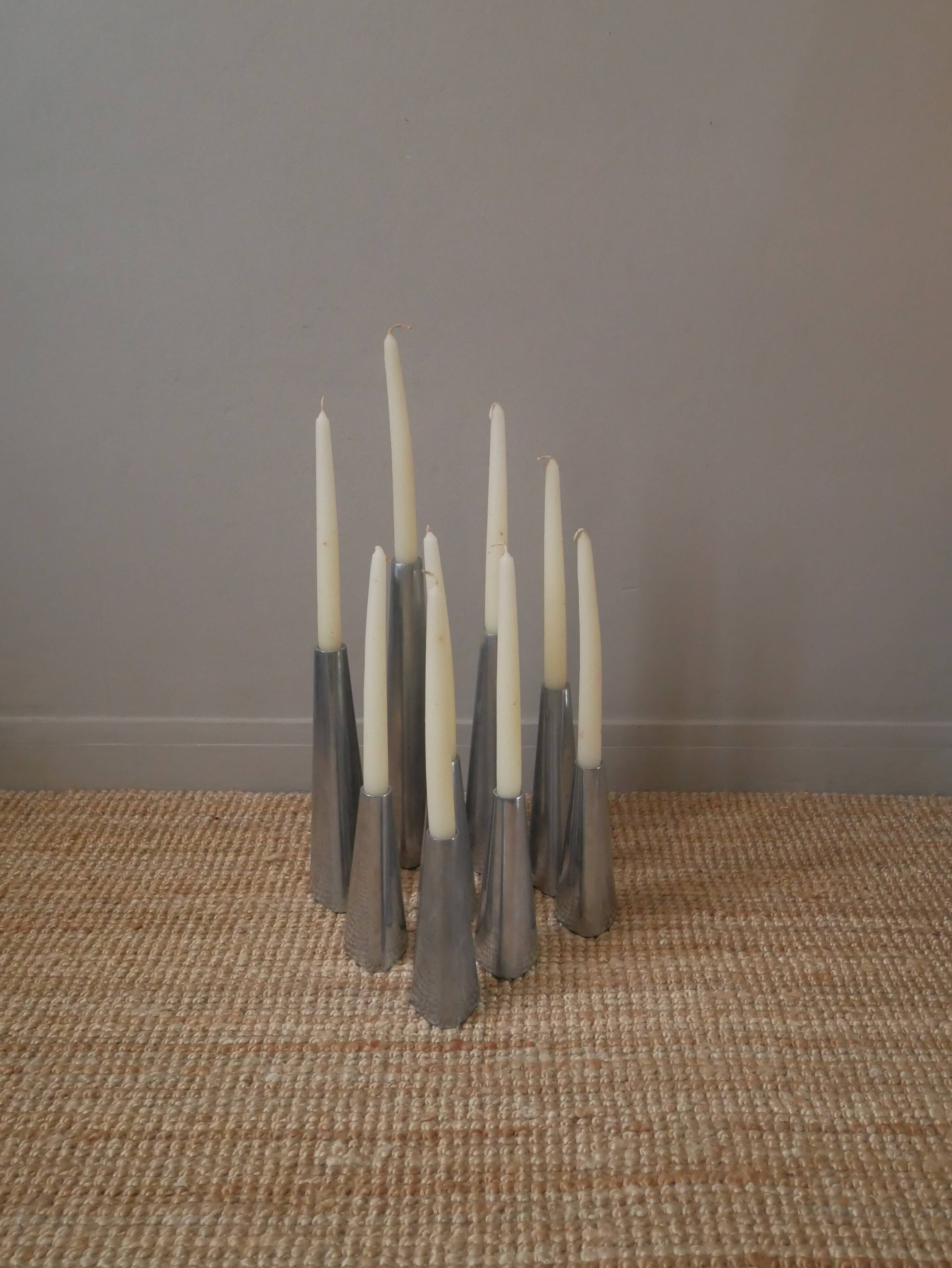 Ehlén Johansson aluminum candle holders ikea contemporary Scandinavian design sculpture accumulation