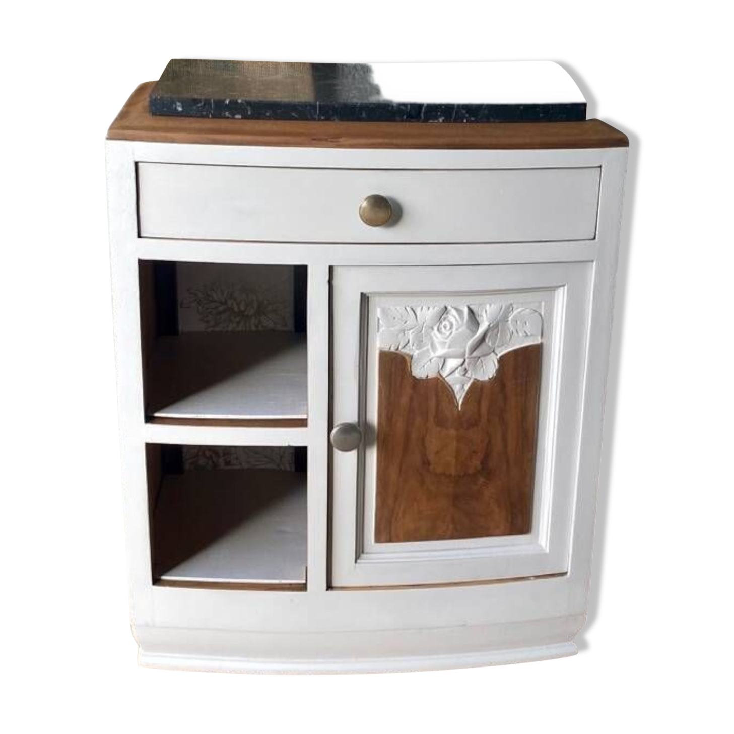 Bedside table, Art Deco side furniture