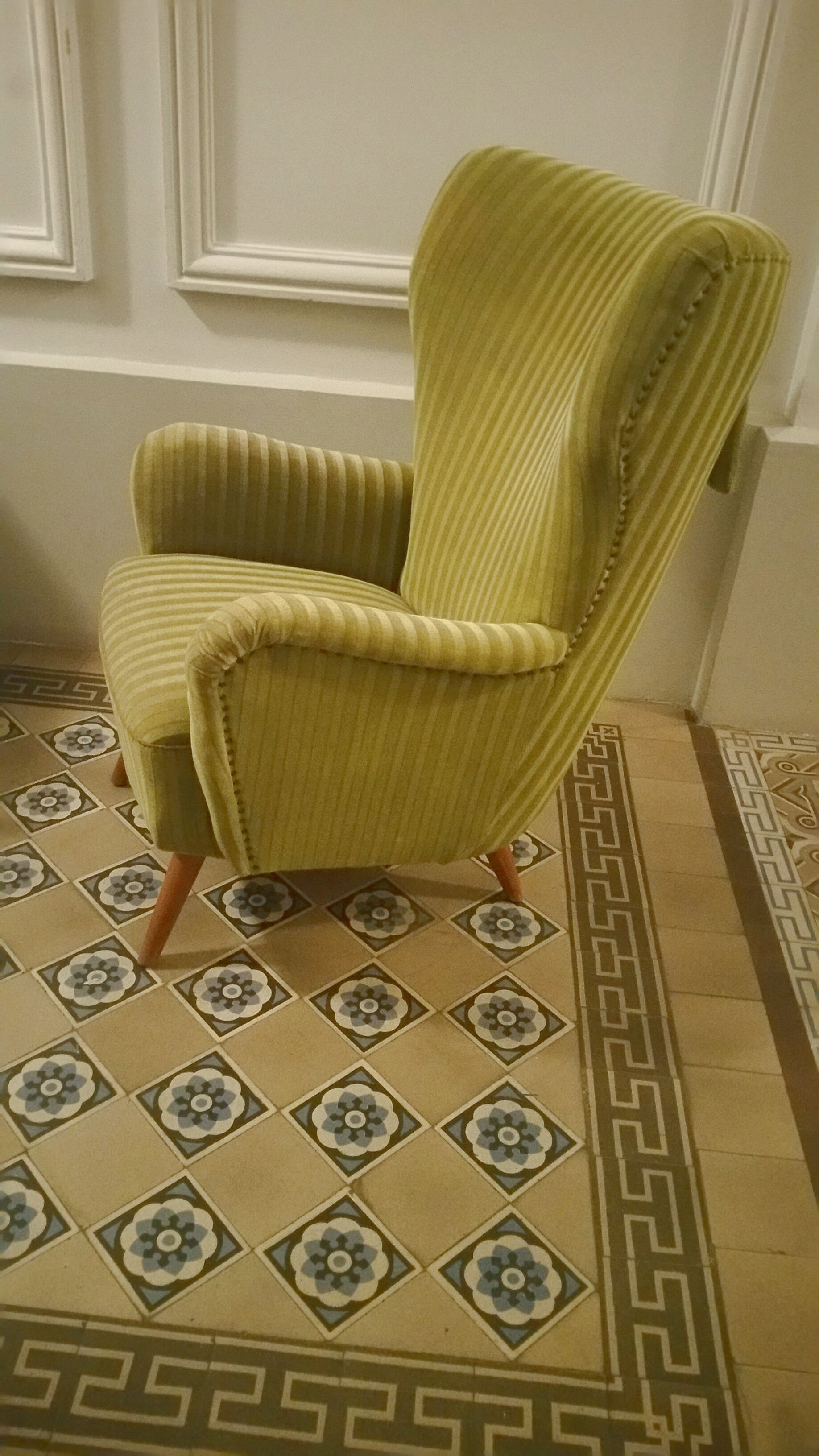 Chair Danish organic wingback chairs of the 50s/60s vintage