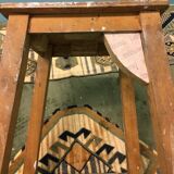 Vintage painter wooden tabouret