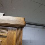 Art Deco carved oak wardrobe - Flemish workshop circa 1930