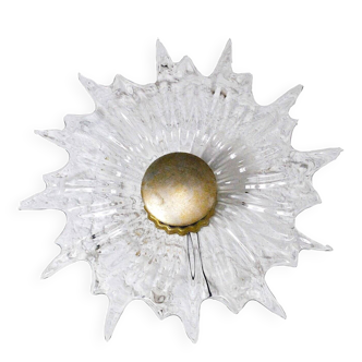 Glass wall light, 1960s