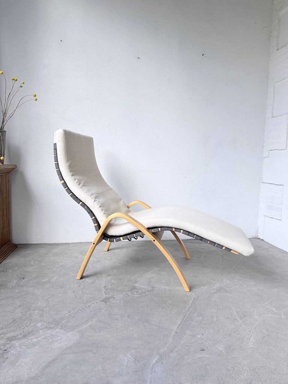 Transat hêtre bois courbé Ikea vintage Kim Samson