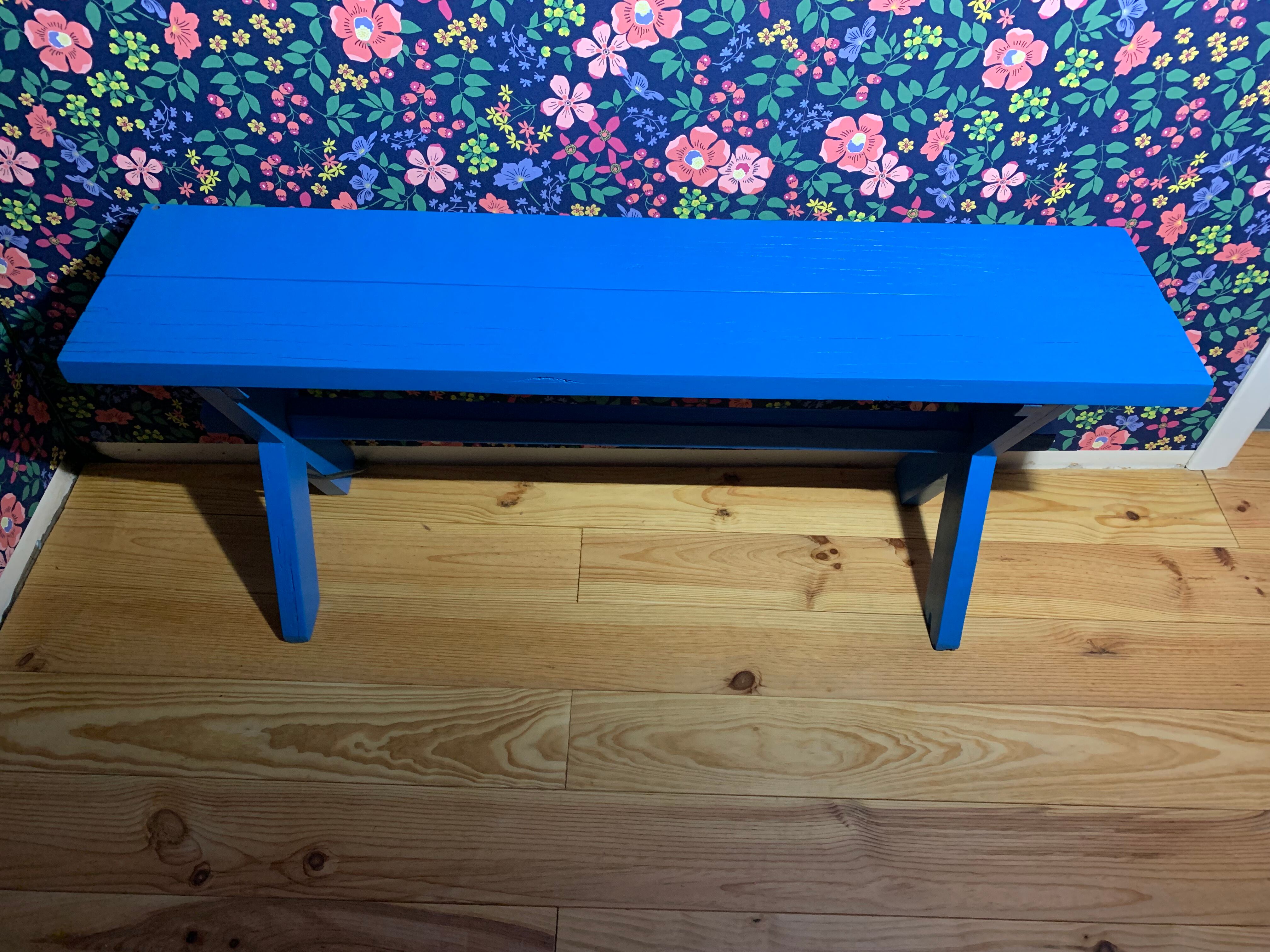 Farm bench - cobalt blue Portugal