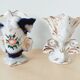 Ensemble de 3 vases cornets, vases de marié