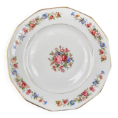 lot de 6 Assiettes à Dessert Vintage S.I.P France  à Décor Floral