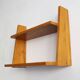 Vintage Wall Shelf in Beech, Czechoslovakia, 1960s