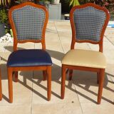 9 merisier solid wood style high chairs variegated