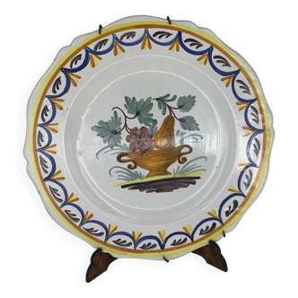 Old plate "Fruit basket"