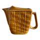 Glazed ceramic water pitcher