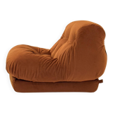 Orange Nuvolone armchair by Rino Maturi for Mimo Padova