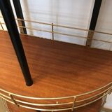 Vintage metal shelf half moon