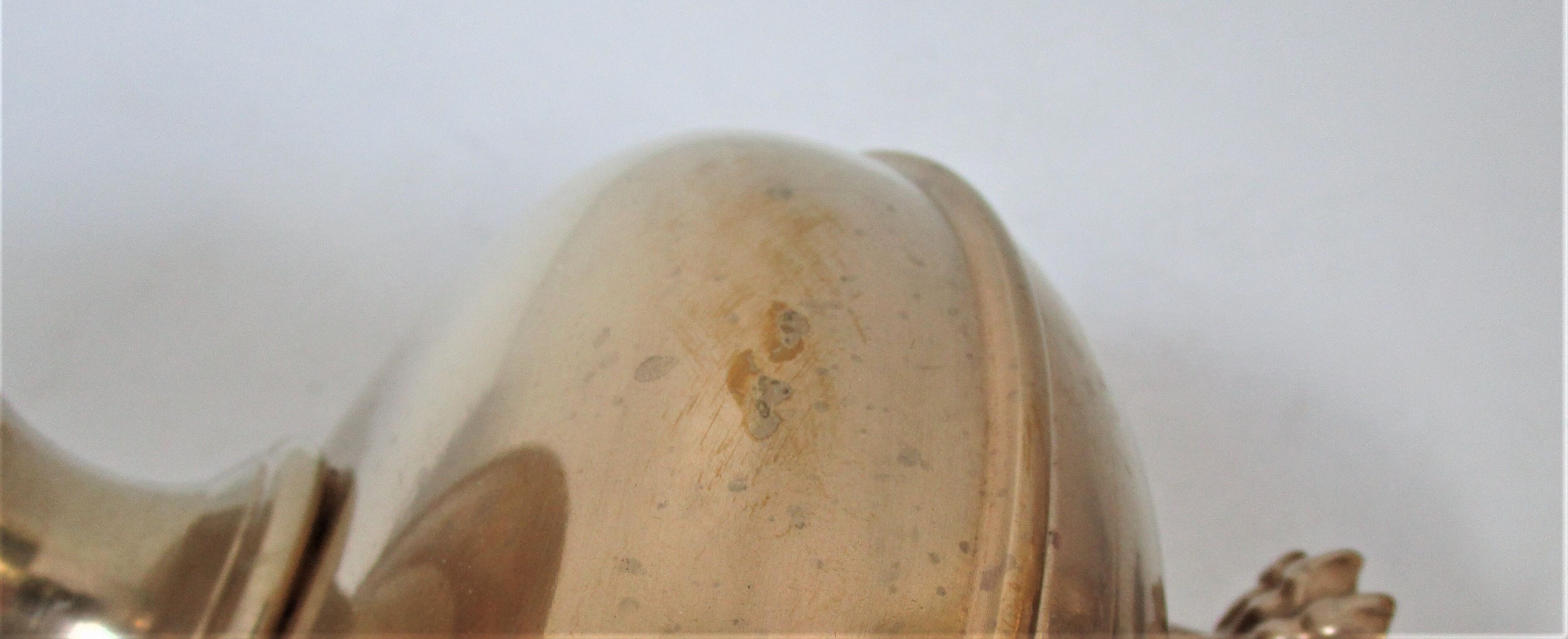 Early 20th century brass tripod tripod lamp foot