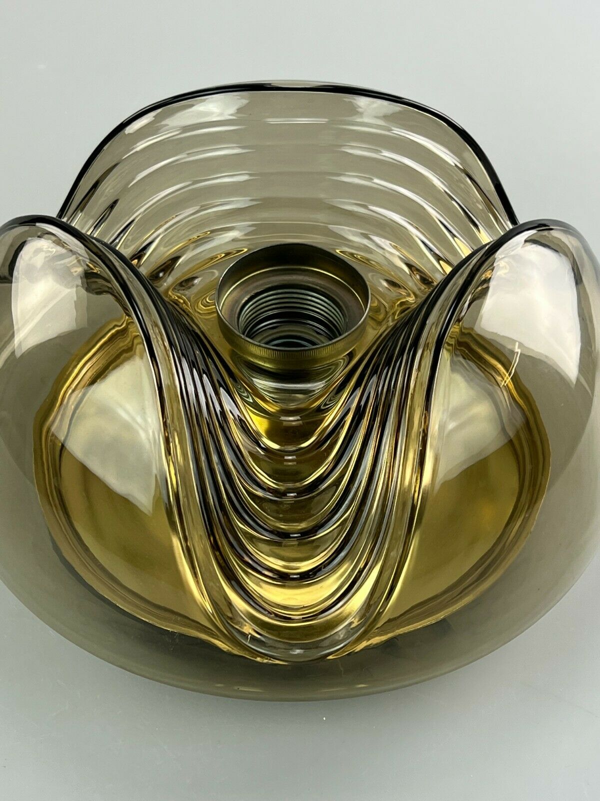 60's 70's peill & putzler "wave" koch & lowy wall scone plafoniere design