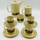 Service à café 4 personnes Poole Pottery modèle Thistlewood