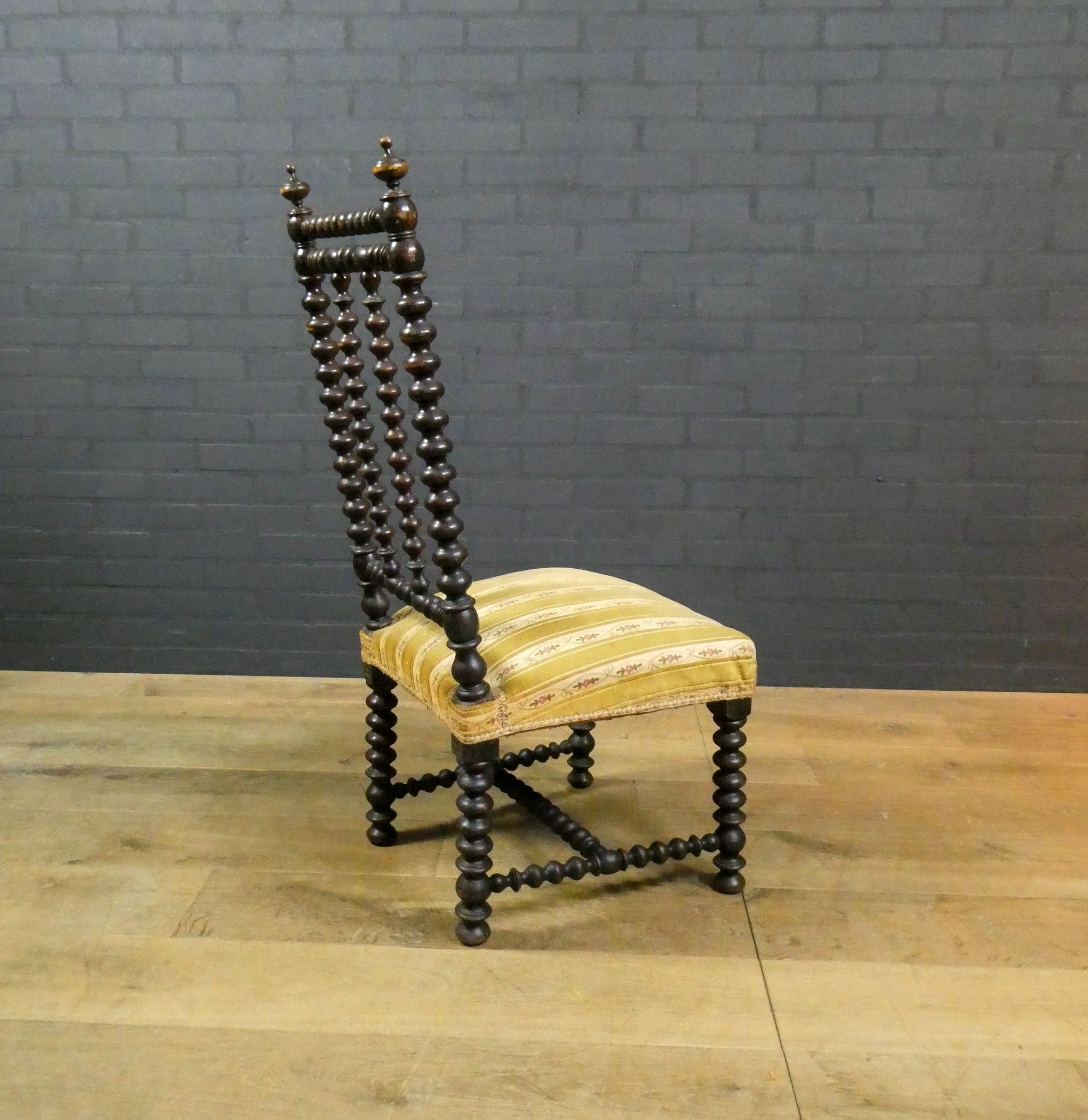 Antique french bobbin chair, 19th century
