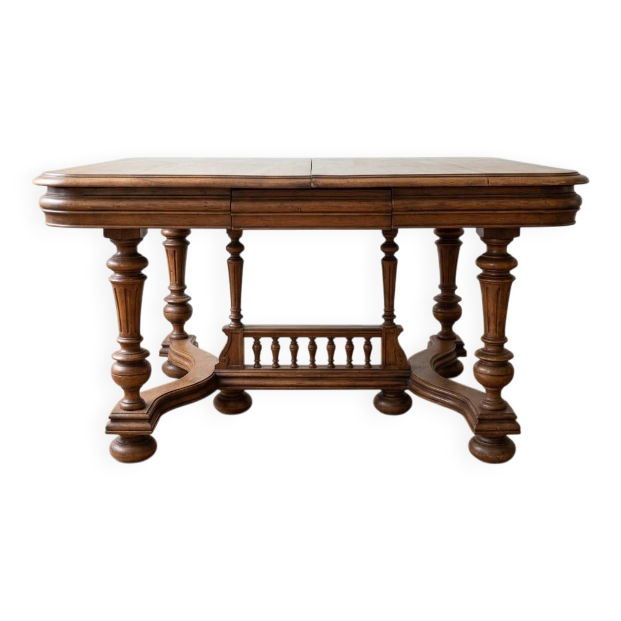 Antique solid wood dining table