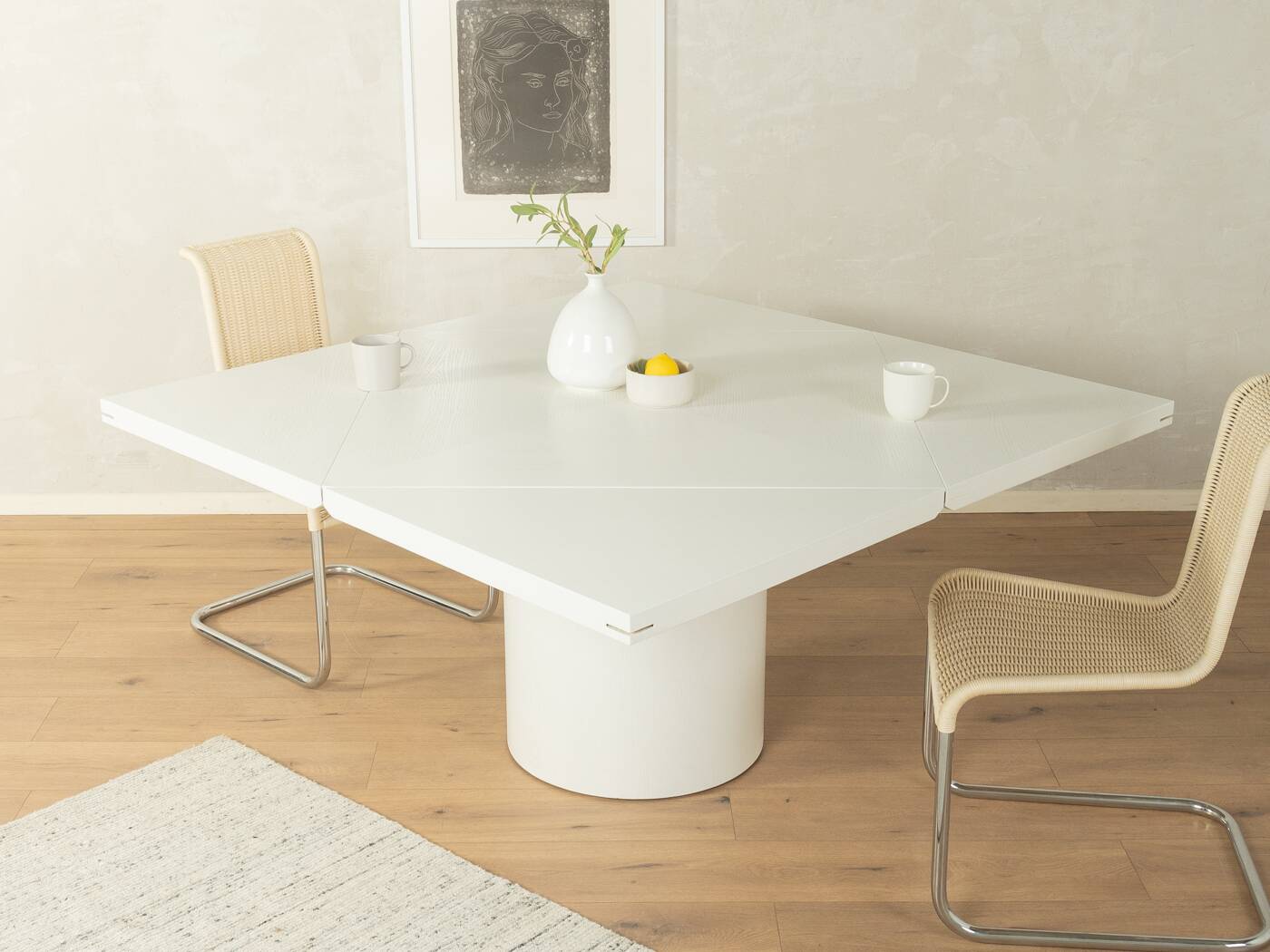 Quadrondo dining table, Erwin Nagel, Rosenthal